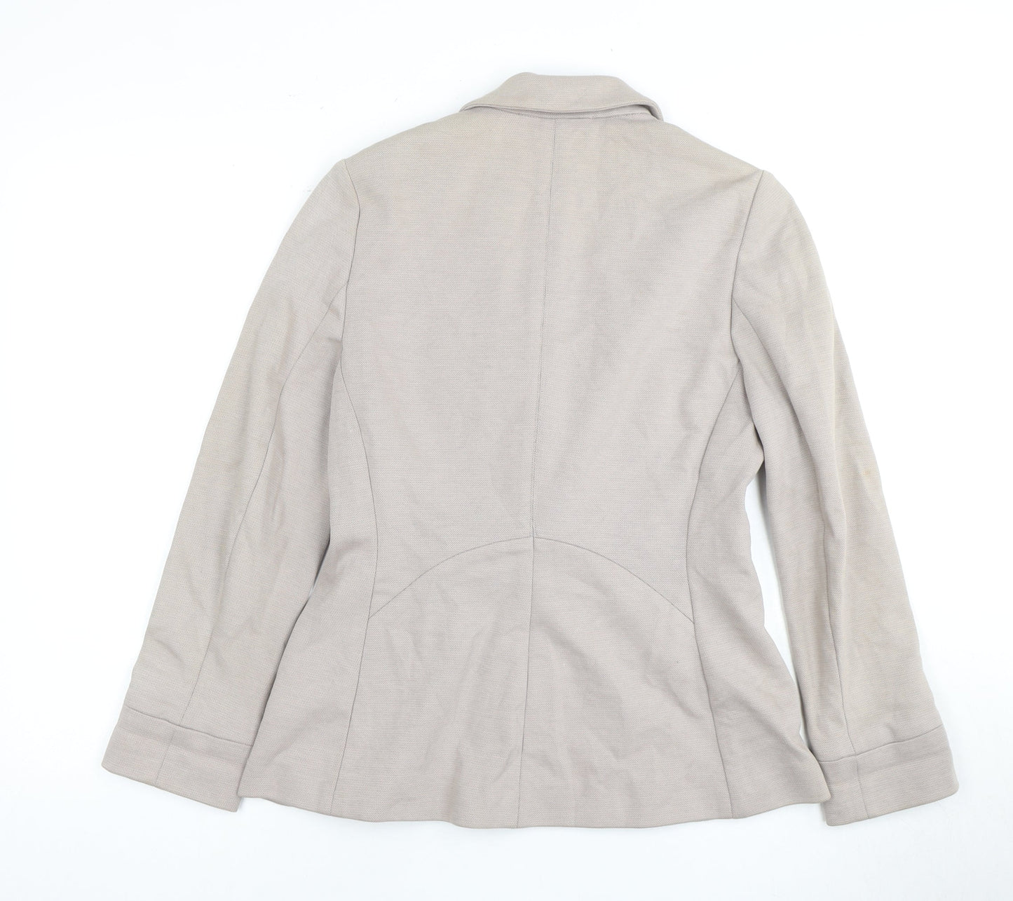 John Lewis Women Beige Regular Fit Blazer Size 10