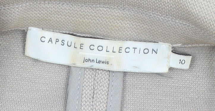 John Lewis Women Beige Regular Fit Blazer Size 10