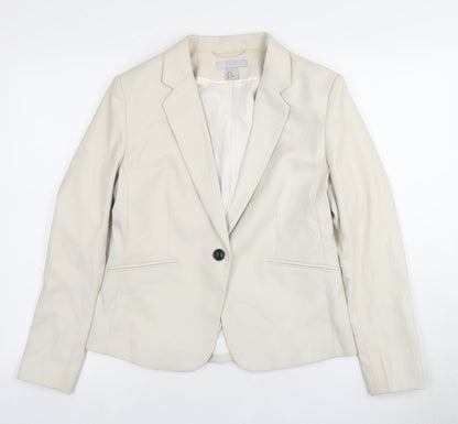 H&M Women's Ivory Blazer, Size 14, Business Casual