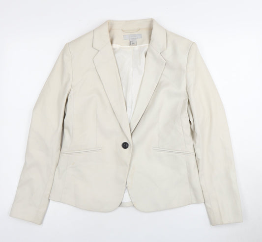 H&M Women's Ivory Blazer, Size 14, Business Casual