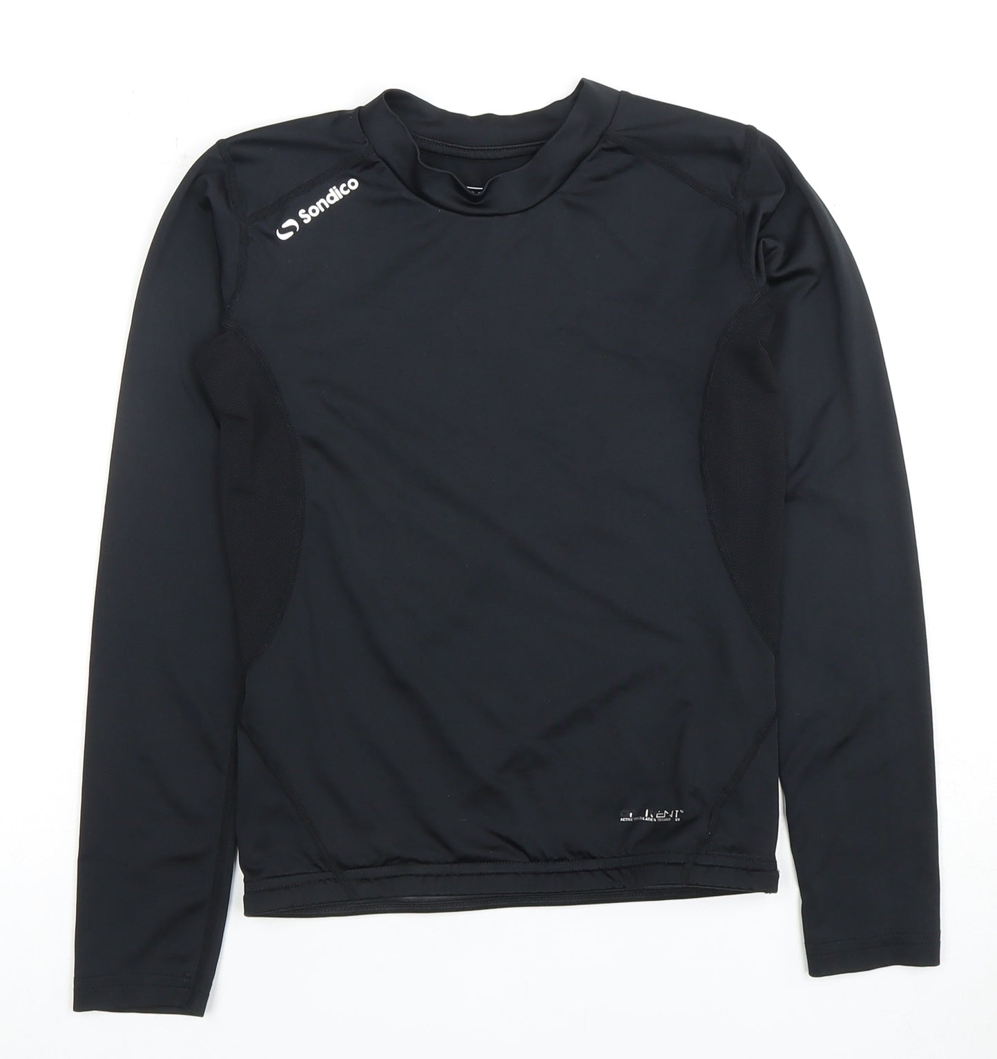 Sondico Boys Black Long Sleeve Athletic T-Shirt 11-12 Years