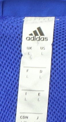 Adidas Men's Blue Basic Jacket L - Casual Sportswear