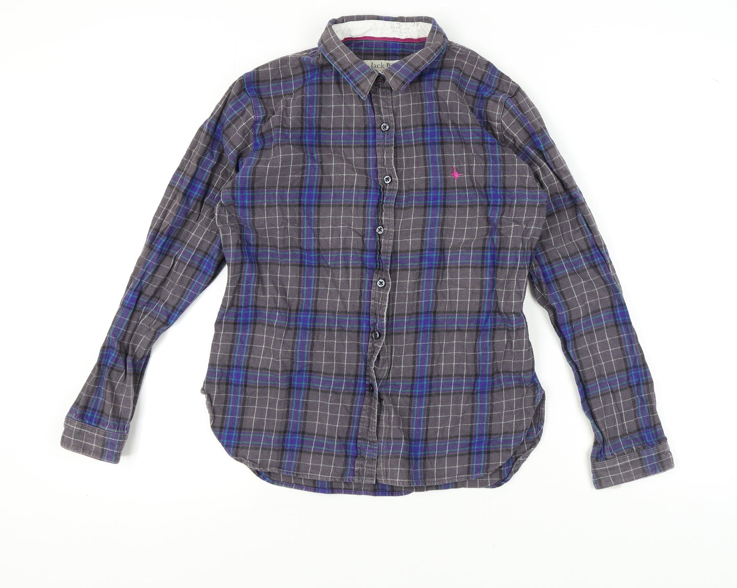 Jack Wills Women's Multicoloured Button-Up Shirt