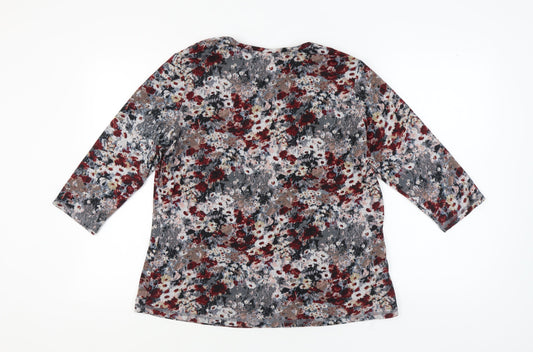 Damart Women’s Multicoloured Floral Top L