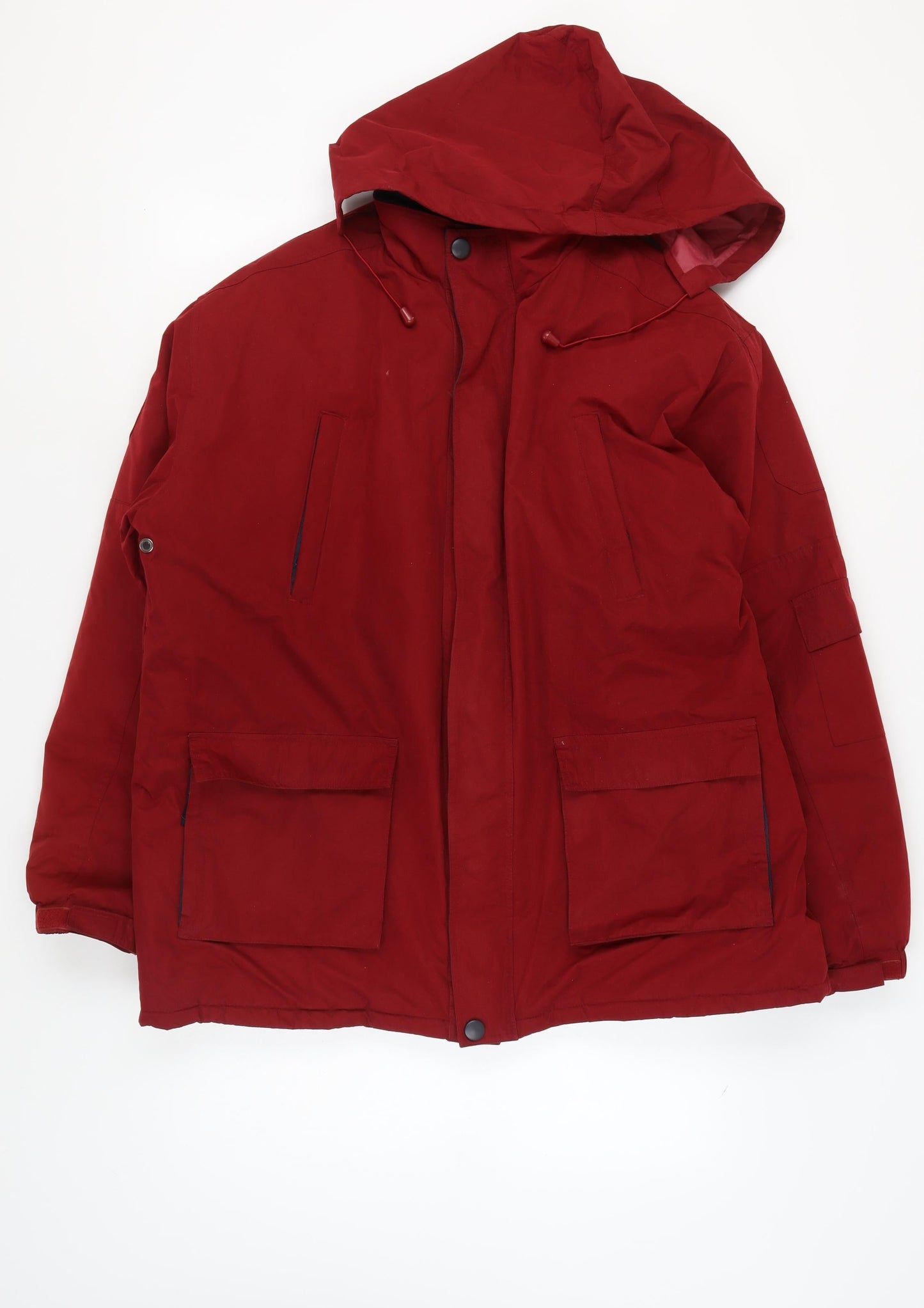 Mens UK Size XL Weatherguard Red Parka Coat