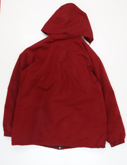 Mens UK Size XL Weatherguard Red Parka Coat