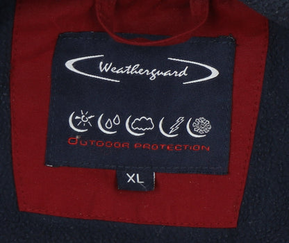 Mens UK Size XL Weatherguard Red Parka Coat