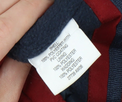 Mens UK Size XL Weatherguard Red Parka Coat