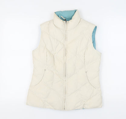 M&S Women's Ivory Padded Waistcoat Size S