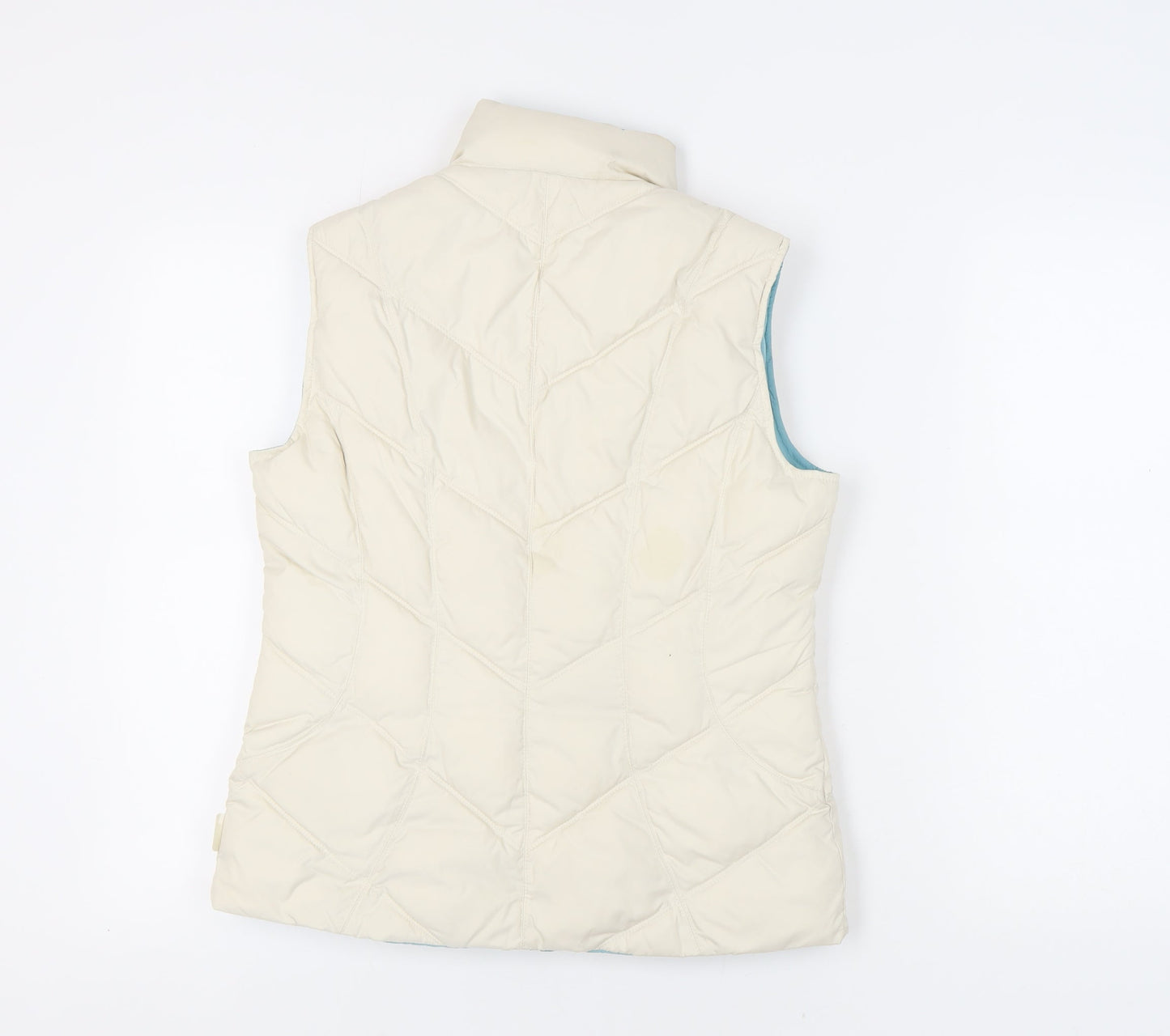 M&S Women's Ivory Padded Waistcoat Size S