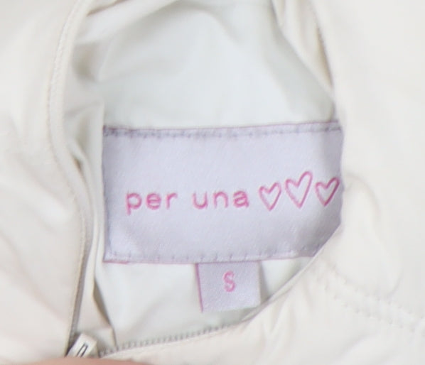 M&S Women's Ivory Padded Waistcoat Size S