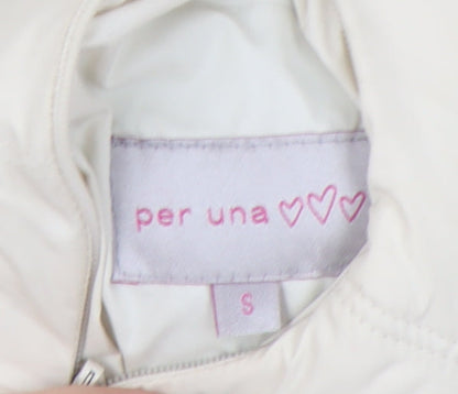 M&S Women's Ivory Padded Waistcoat Size S