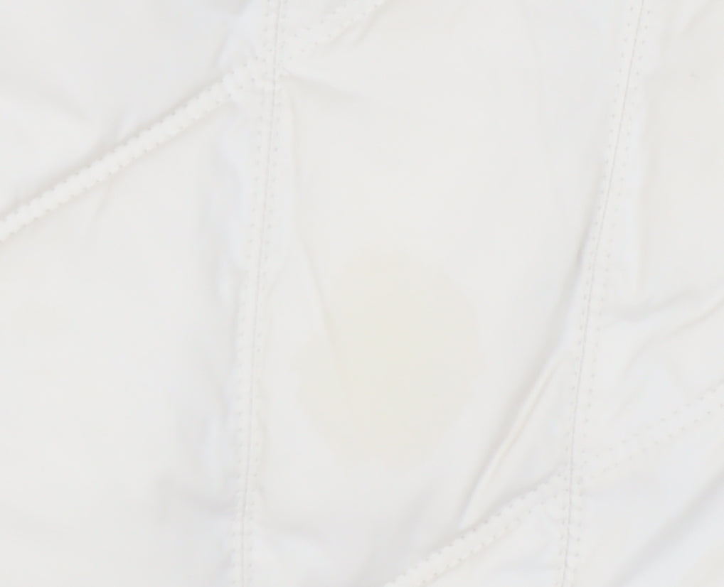 M&S Women's Ivory Padded Waistcoat Size S