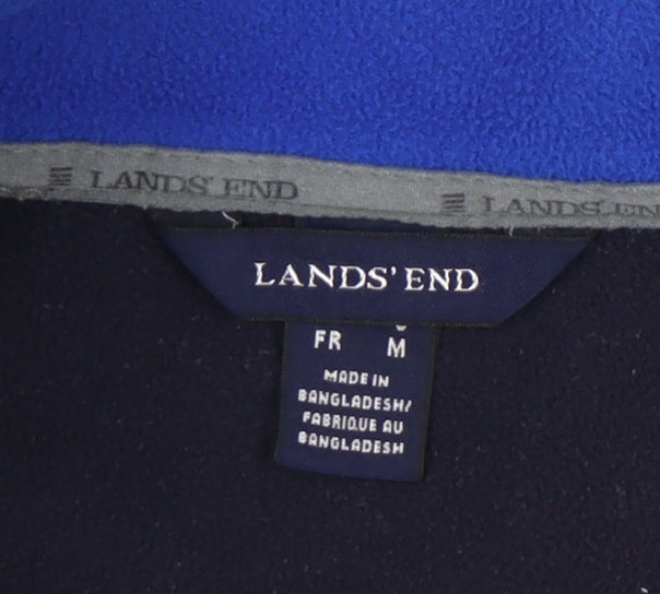 Mens UK Size M Lands' End Blue Basic Jacket