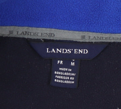 Mens UK Size M Lands' End Blue Basic Jacket