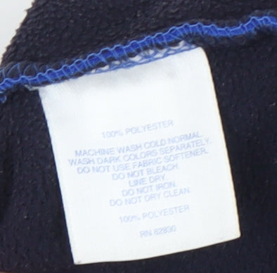 Mens UK Size M Lands' End Blue Basic Jacket