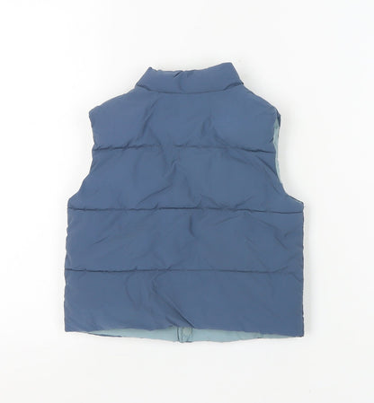 Zara Blue Unisex Baby Puffer Jacket 12-18m Casual Cosy