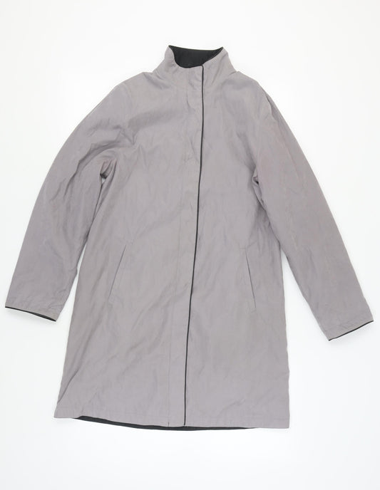 Womens UK Size 10 Debenhams Grey Overcoat