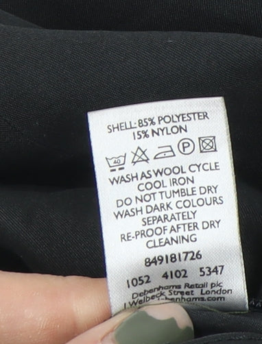 Womens UK Size 10 Debenhams Grey Overcoat