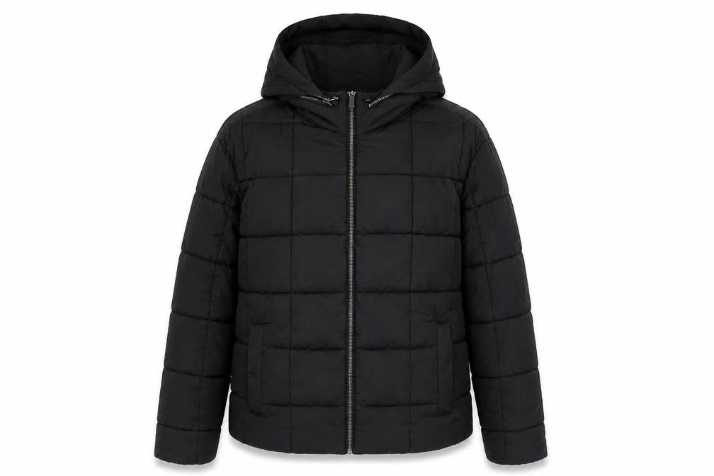 Womens UK Size 10 Fat Face Black Puffer Jacket