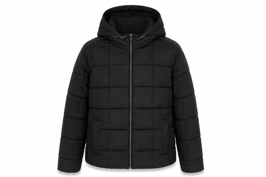 Womens UK Size 10 Fat Face Black Puffer Jacket