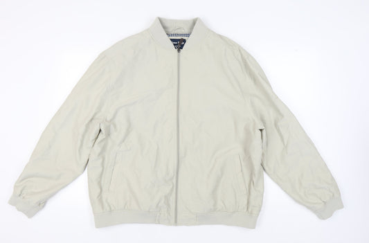 Mens UK Size 2XL James Pringle Beige Bomber Jacket