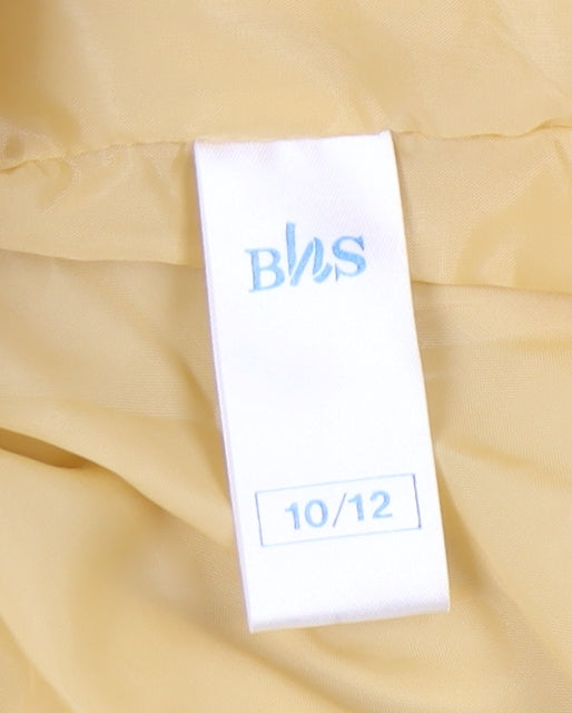 Womens UK Size 10 BHS Yellow Basic Jacket