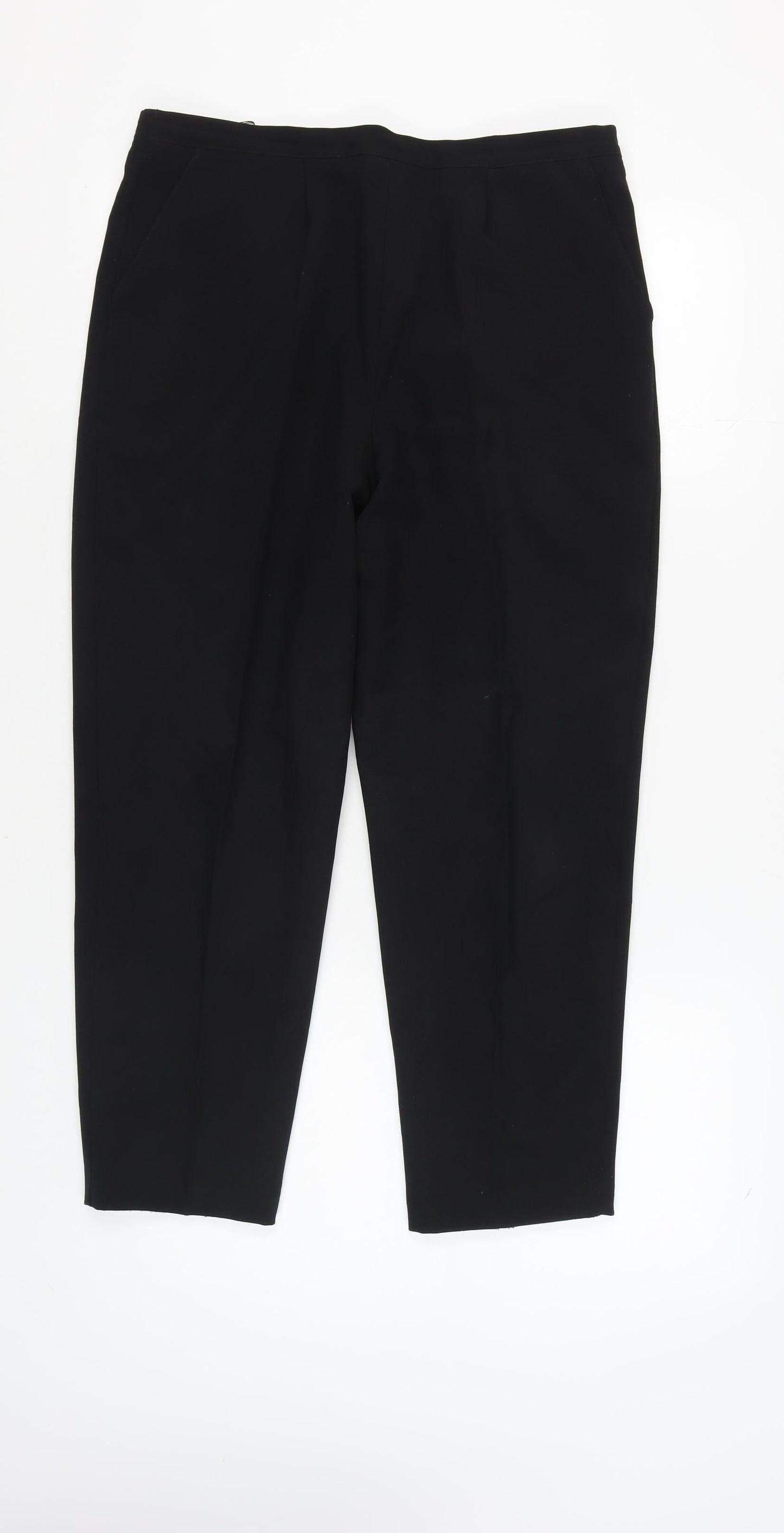 Classics Women's Black Straight Trousers Size 16