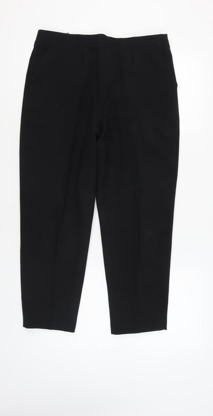 Classics Women's Black Straight Trousers Size 16