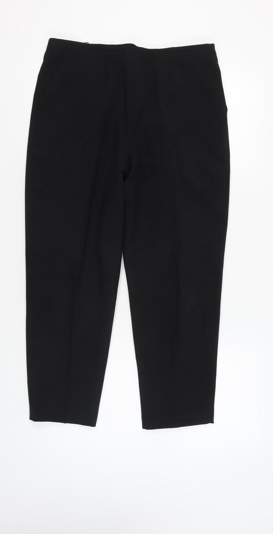 Classics Women's Black Straight Trousers Size 16