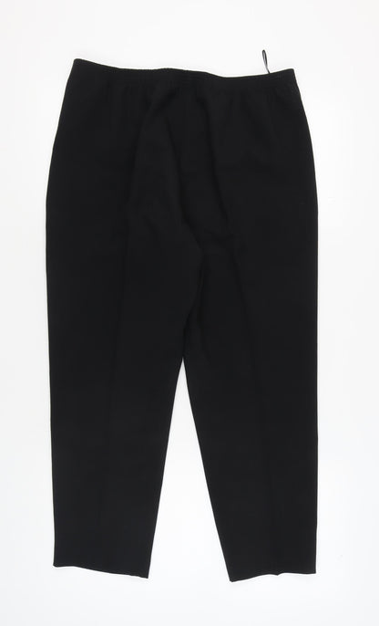 Classics Women's Black Straight Trousers Size 16