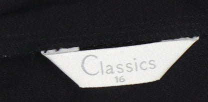 Classics Women's Black Straight Trousers Size 16