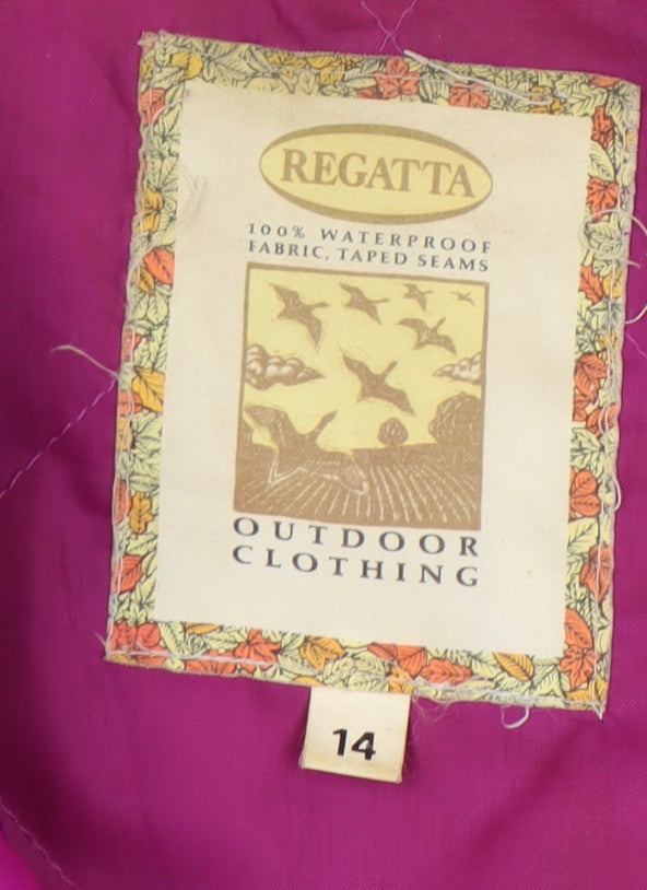 Womens UK Size 14 Regatta Purple Rain Coat