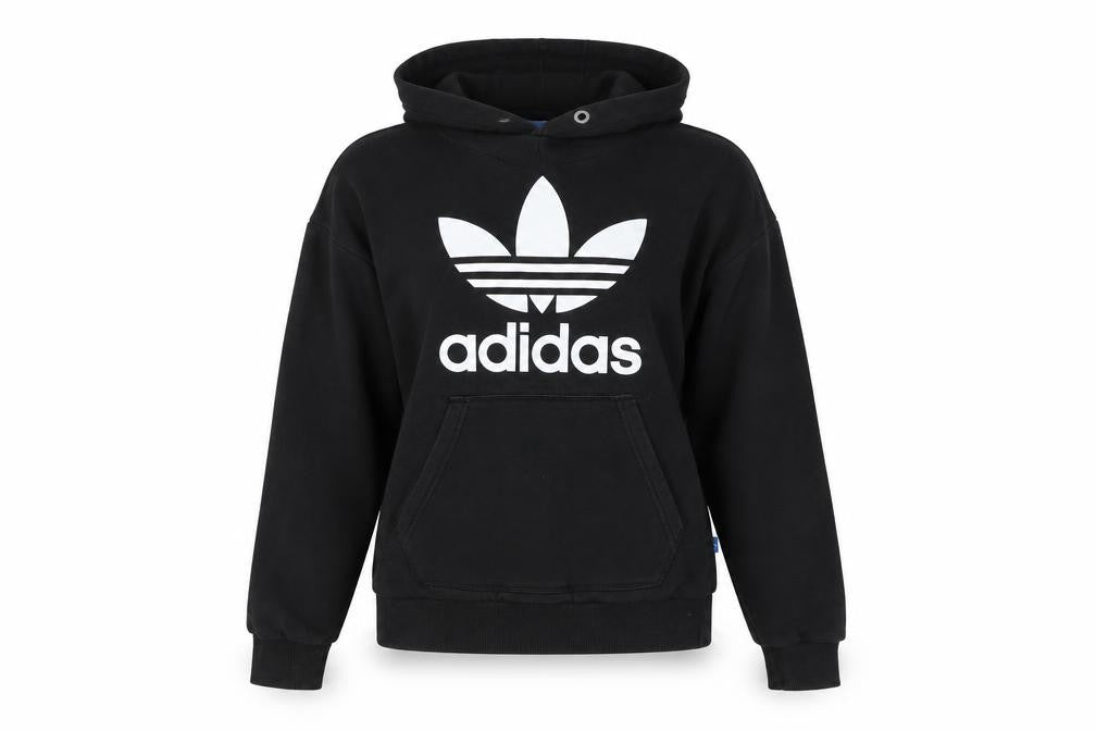 Womens UK Size XS adidas Black Pullover Hoodie