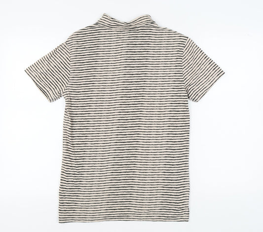 Denim & Supply Ralph Lauren Striped Polo, Men's S, Black/Beige