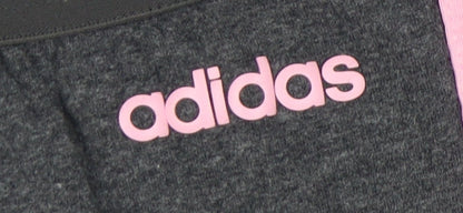 Adidas Women's Grey Track Pants XS Side Stripe