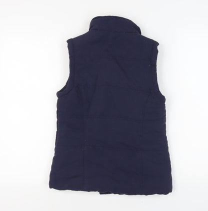 Womens UK Size 10 New Look Blue Gilet