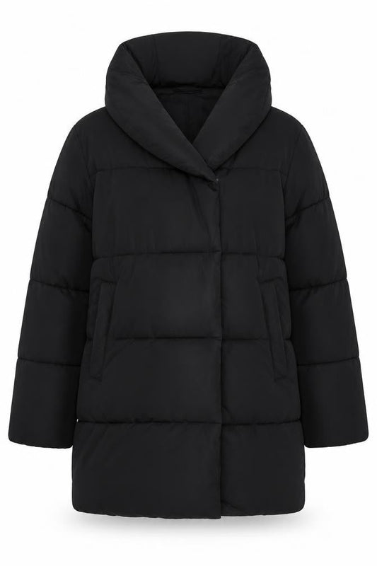 Womens UK Size 8 H&M Black Puffer Jacket