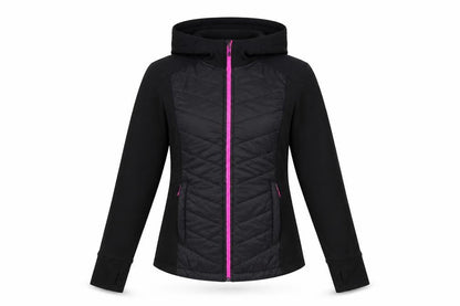 H&M Women's Black Hooded Jacket Size 12