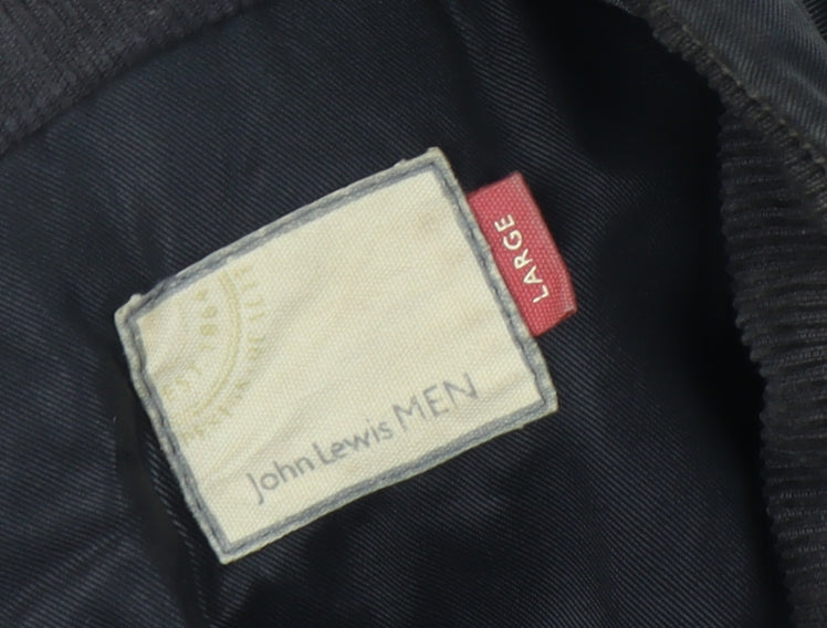 Mens UK Size L John Lewis Black Basic Jacket
