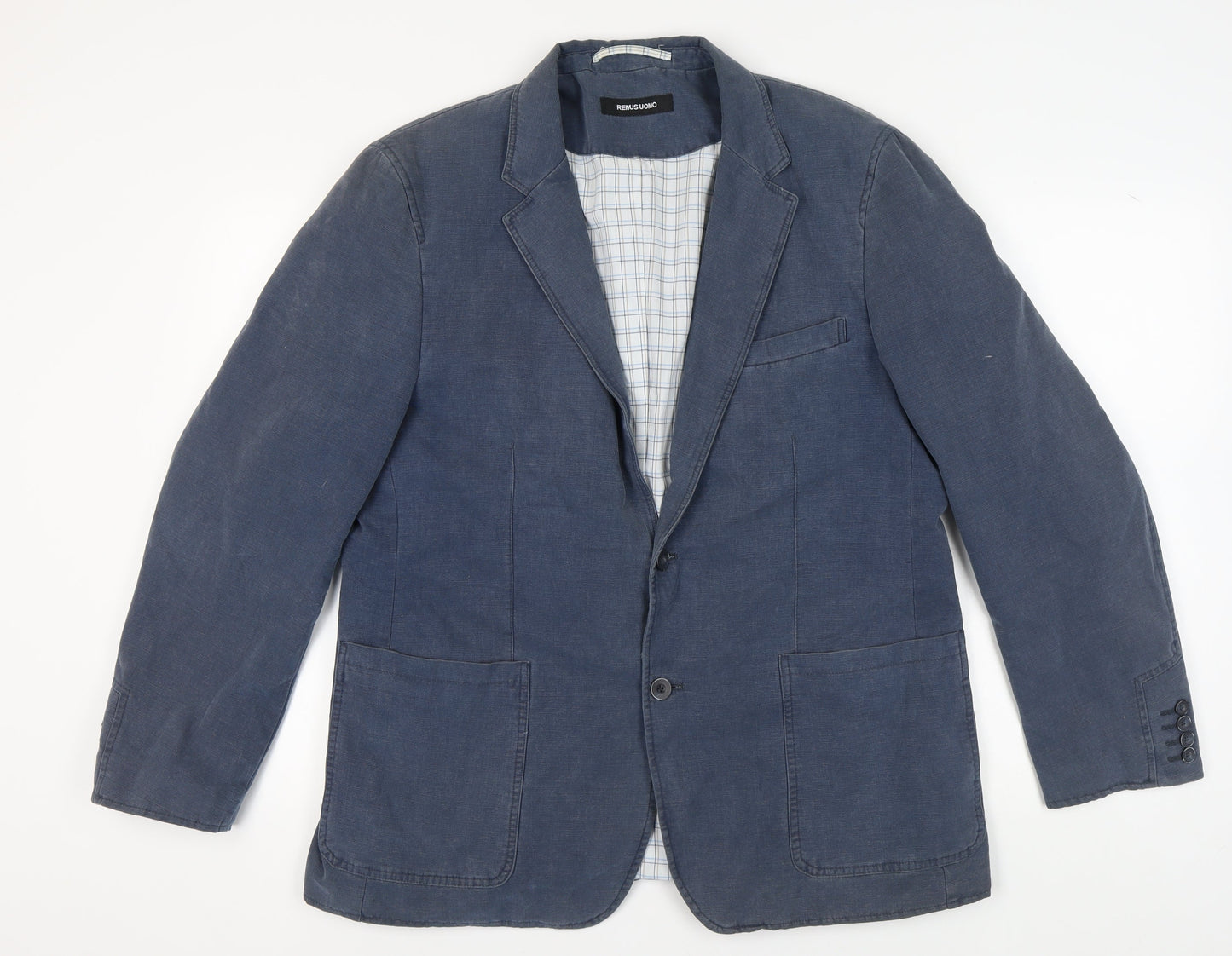 Mens UK Size 44 Remus Uomo Regular Blue Suit Jacket