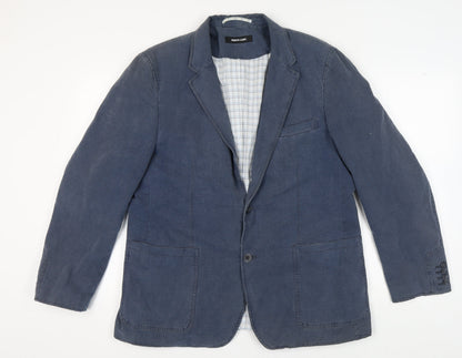 Mens UK Size 44 Remus Uomo Regular Blue Suit Jacket