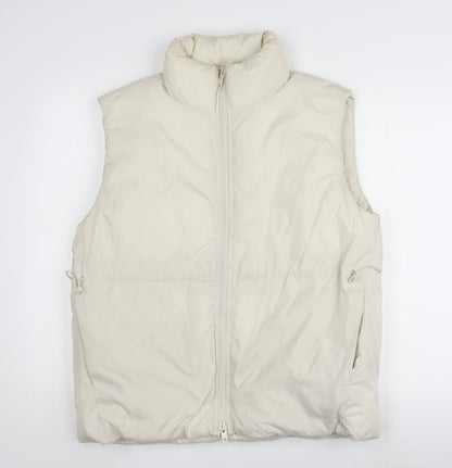 Mens UK Size S Weekday Ivory Puffer Jacket