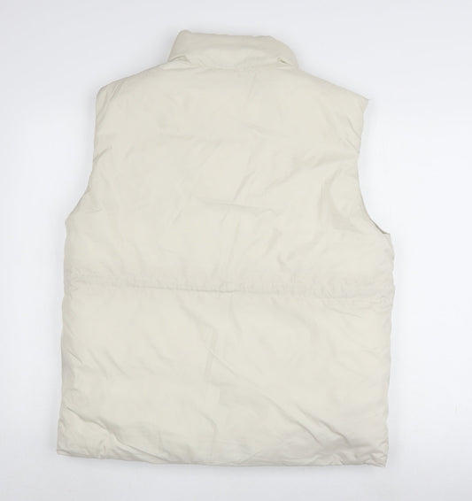 Mens UK Size S Weekday Ivory Puffer Jacket