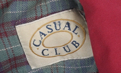 Casual Club Women's Red Long Jacket Size 14