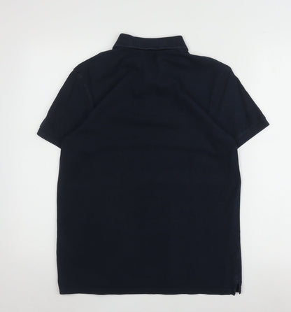 Ben Sherman Men's Black Cotton Polo Shirt Size S