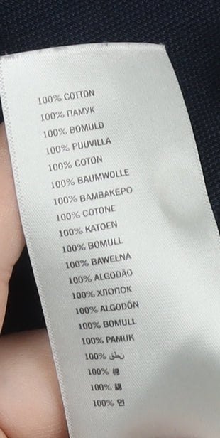 Ben Sherman Men's Black Cotton Polo Shirt Size S