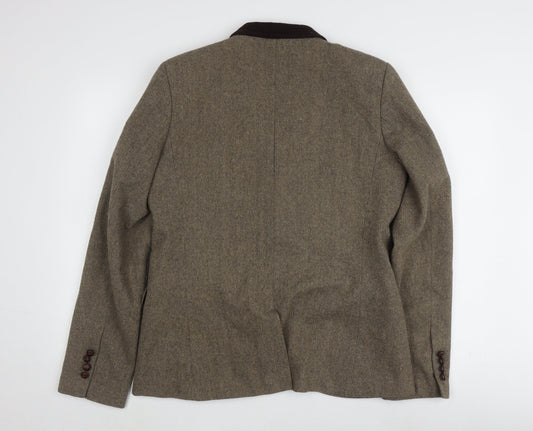 Mens UK Size 40 Topman Regular Brown Suit Jacket