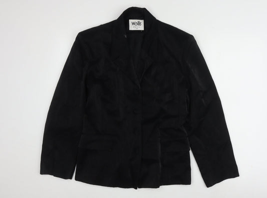 Wallis Petite Black Suit Jacket - Size 14