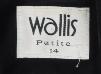 Wallis Petite Black Suit Jacket - Size 14
